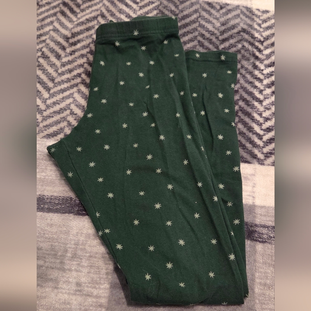 Old Navy Dark Green Star Print Pants